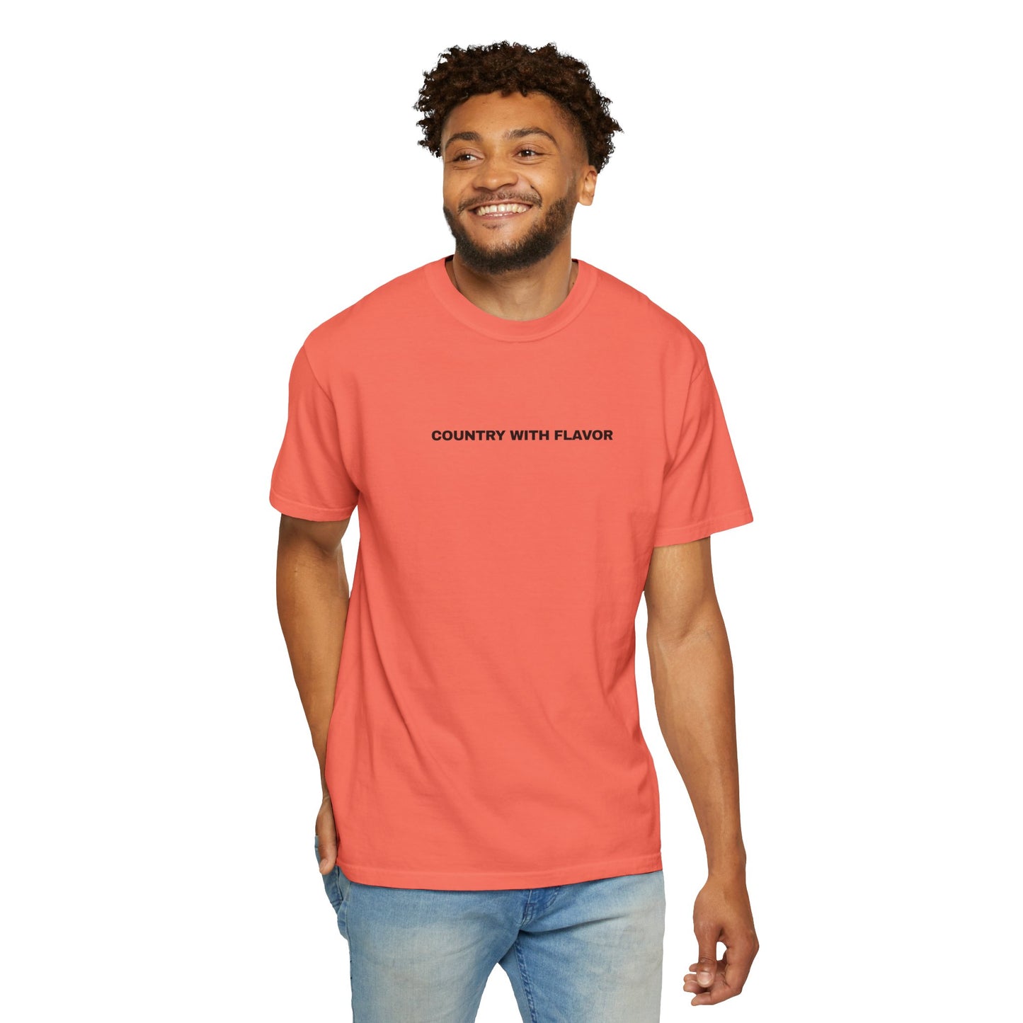 'Country With Flavor' Casual Tee for Everyday Wear